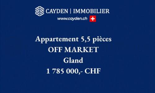 Magnifique appartement de 5.5 pièces avec vue panoramique sur les Alpes à Gland