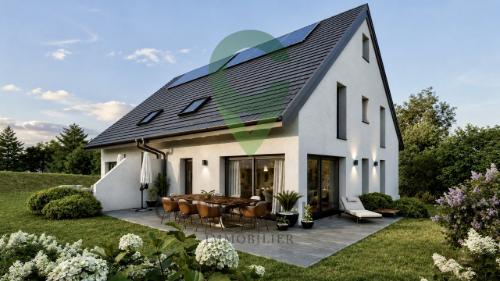 Villa jumelle contemporaine neuve dans un cadre de vie privilégié