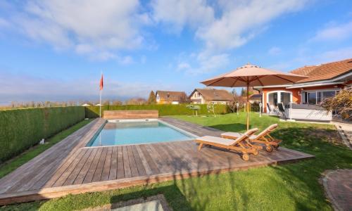 Splendide villa en bordure de zone agricole avec débouchée sur le lac