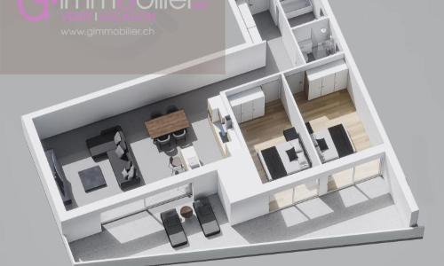 Nouvelle construction à Monthey -Appartements contemporains au coeur du quartier sous gare — photo 5