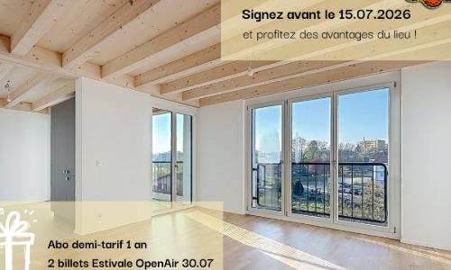 3½ pièces - Neuf avec un balcon