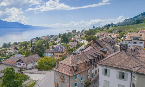Maison vigneronne d'exception au cœur du vieux bourg avec vue lac