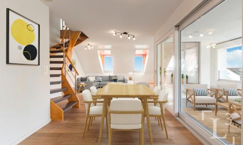 Duplex en attique avec grand balcon et vue lac — photo 5