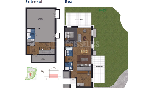 Appartement neuf de 5 pièces avec jardin et terrasses — photo 5