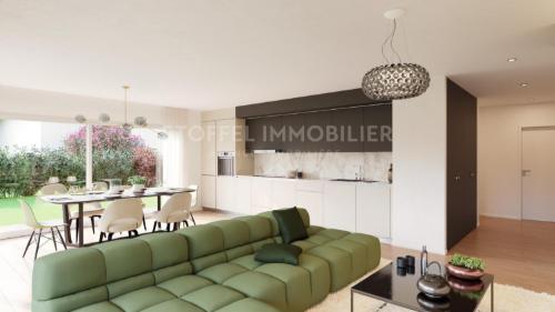 Appartement de 4 pièces avec beau jardin