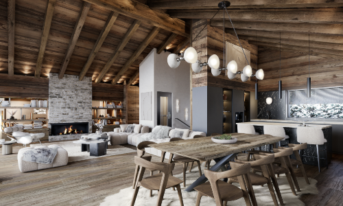 PROJET 2 CHALETS NEUF - MEDIERES (VERBIER) — photo 2